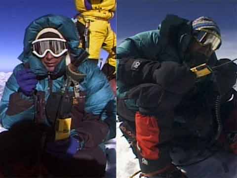 
David Breashears and Ed Viesturs on Everest Summit May 23, 1997 - Everest: The Death Zone (Nova) DVD
